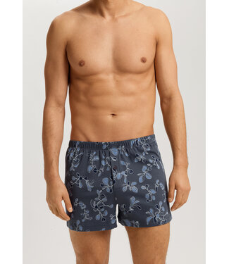 Hanro Cotton Sporty Boxer Aqua Ink Leaves (NEW TREND)