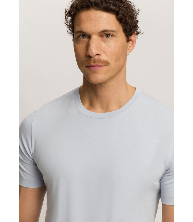 Hanro Living Short Sleeve Shirt White Topaz (075050)