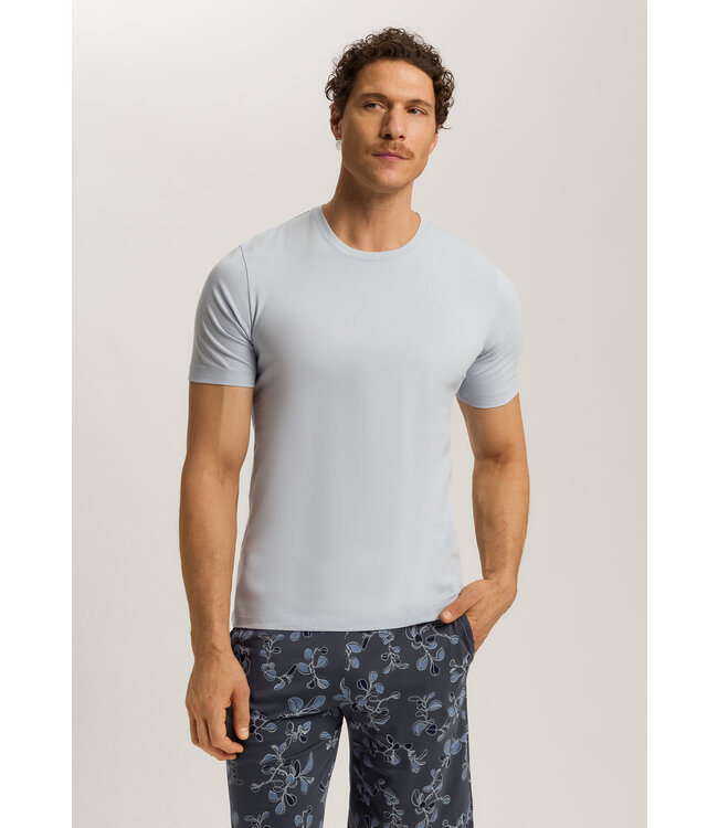 Hanro Living Short Sleeve Shirt White Topaz (075050)