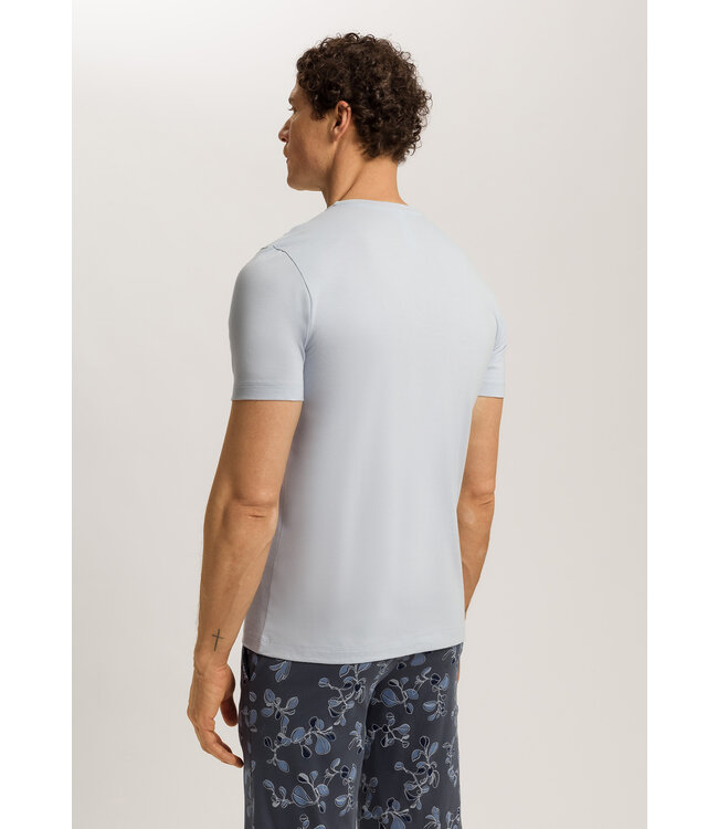 Hanro Living Short Sleeve Shirt White Topaz (075050)