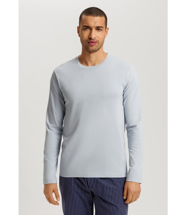 Hanro Living Shirts Long Sleeve White Topaz (075053)