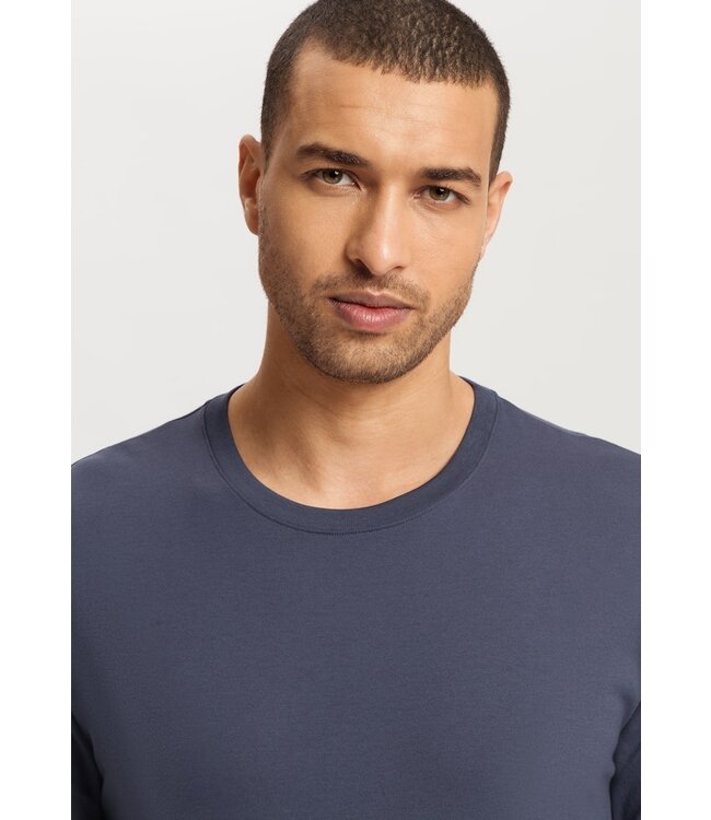 Hanro Living Shirts Long Sleeve Ombre Blue (075053)