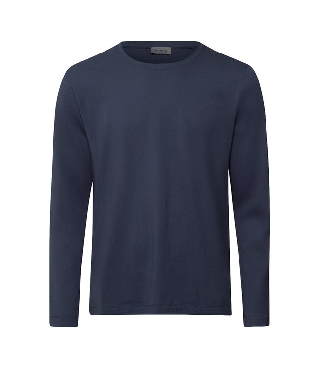 Hanro Living Shirts Long Sleeve Ombre Blue (075053)