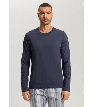 Hanro Living Shirts Long Sleeve Ombre Blue