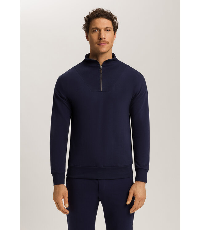 Hanro Natural Living Sweatshirt Deep Navy (NEW TREND)