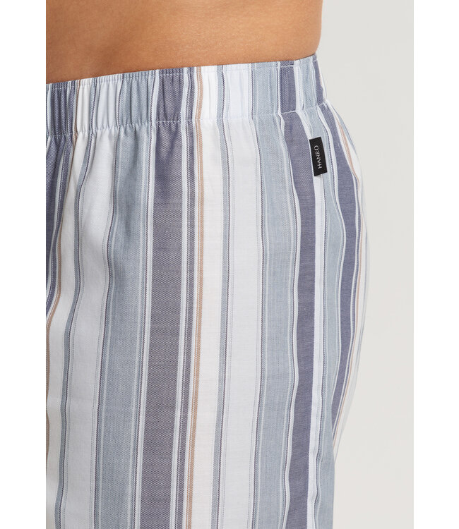 Hanro Fancy Woven Boxer Smokey Blue Stripe (074013)