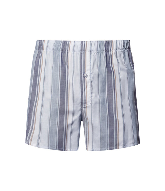 Hanro Fancy Woven Boxer Smokey Blue Stripe (074013)
