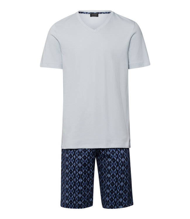 Hanro Night & Day Short Pajama Blue Diamonds (075107)