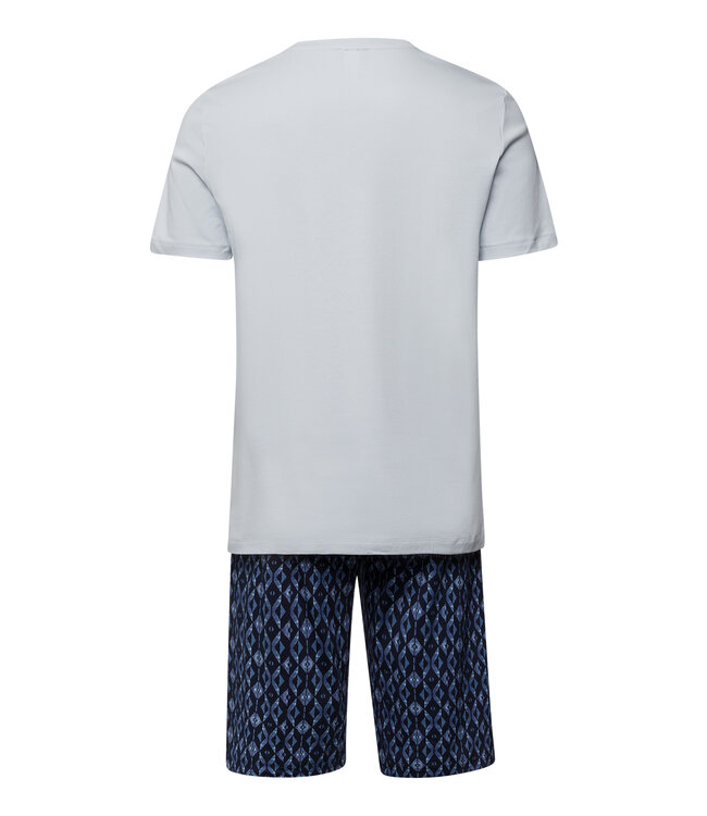 Hanro Night & Day Short Pajama Blue Diamonds (075107)