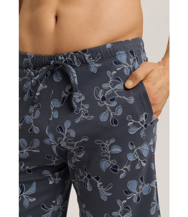 Hanro Night & Day Short Pants Aqua Ink Leaves (075513)