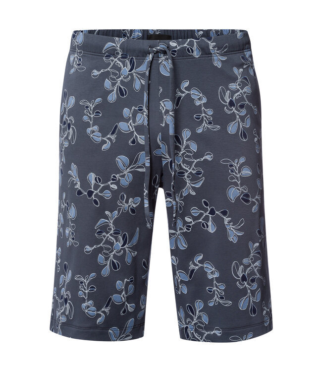 Hanro Night & Day Short Pants Aqua Ink Leaves (075513)
