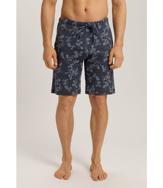 Hanro Night & Day Short Pants Aqua Ink Leaves (075513)