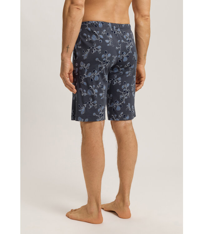 Hanro Night & Day Short Pants Aqua Ink Leaves (075513)