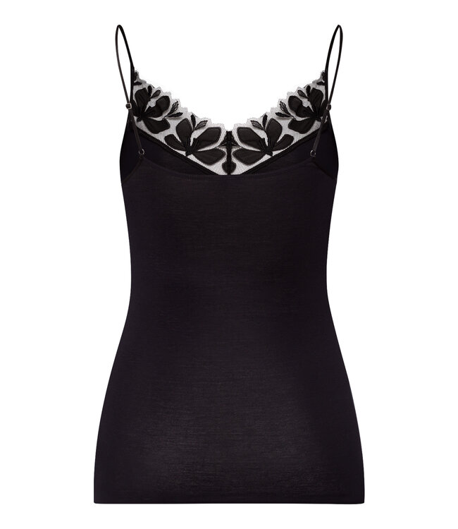 Hanro Kalea Spaghetti Top Black (070847)