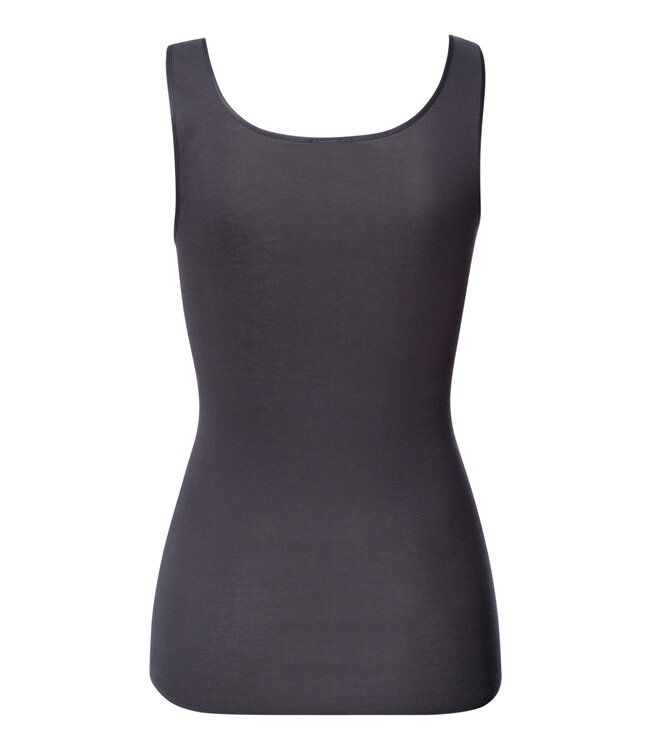 Hanro Cotton Seamless Tank Top Black Pearl (071604)
