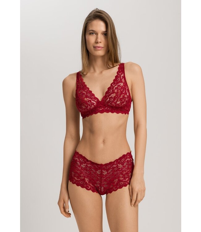 Hanro Moments Soft Cup Bra Red Dahlia