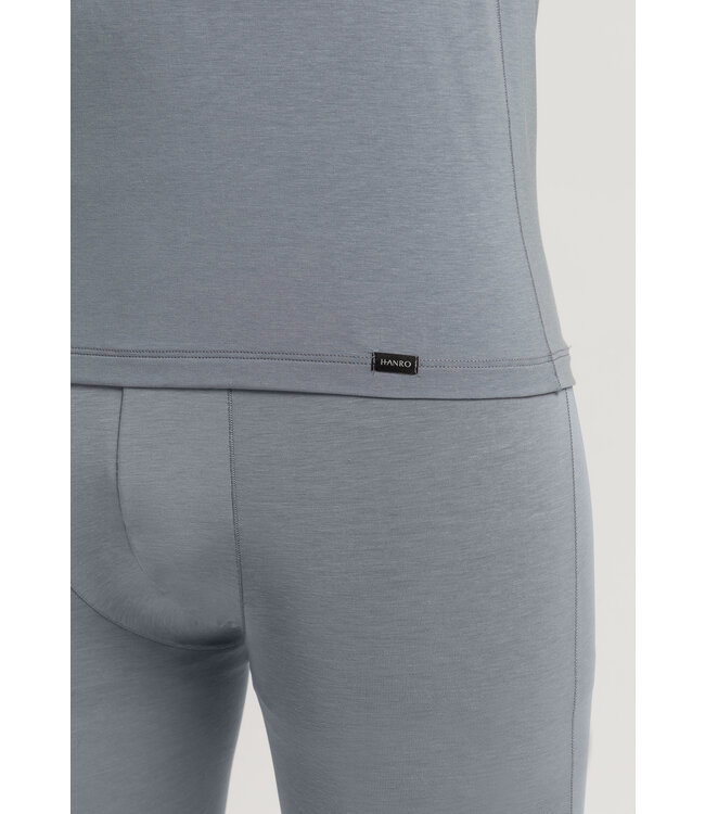 Hanro Natural Function Shirt V-Neck Cliff Grey (073185)
