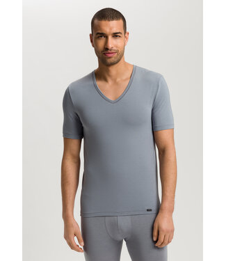 Hanro Natural Function Shirt V-Neck Cliff Grey