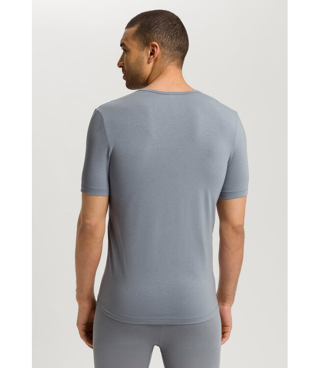 Hanro Natural Function Shirt V-Neck Cliff Grey (073185)