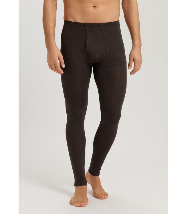 Hanro Woolen Silk Longleg Earthy Ink (073412)