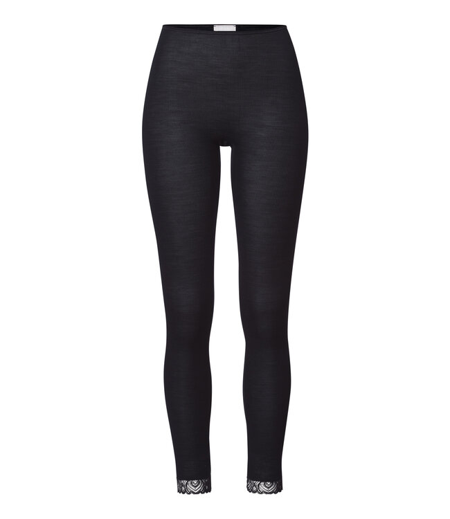 Hanro Woolen Lace Leggings Black (070833)