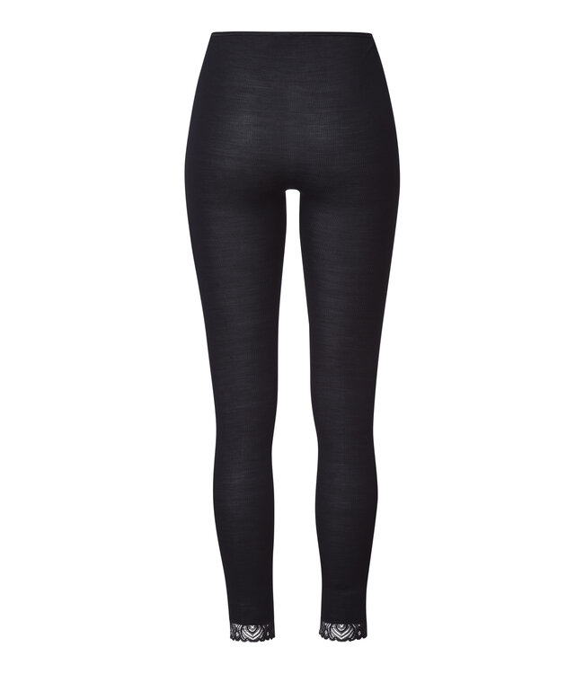 Hanro Woolen Lace Leggings Black (070833)