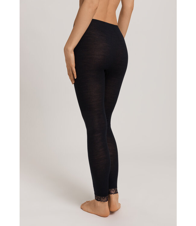 Hanro Woolen Lace Leggings Black (070833)