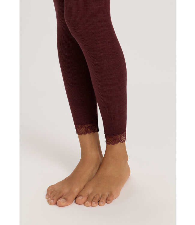Hanro Woolen Lace Leggings Vivid Brown (070833)
