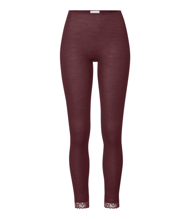 Hanro Woolen Lace Leggings Vivid Brown (070833)