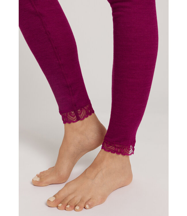 Hanro Woolen Lace Leggings Pink Tourmaline (070833)