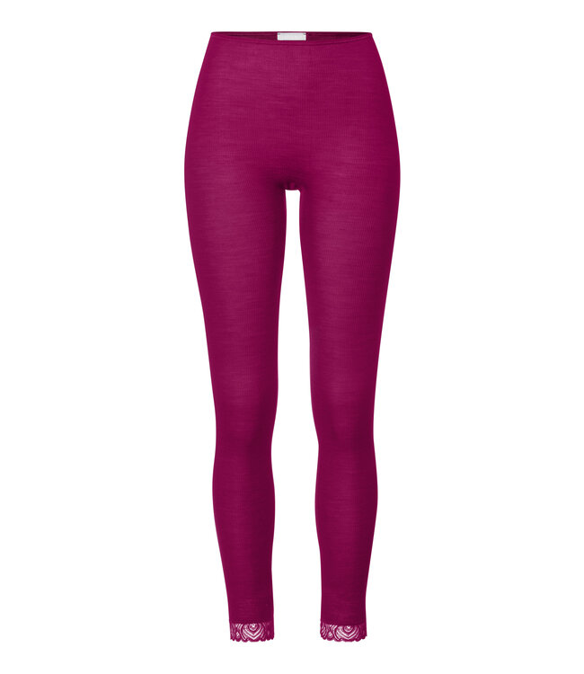 Hanro Woolen Lace Leggings Pink Tourmaline (070833)
