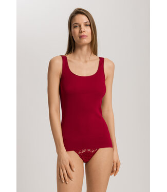 Hanro Cotton Seamless Tank Top Red Dahlia (NEW TREND)