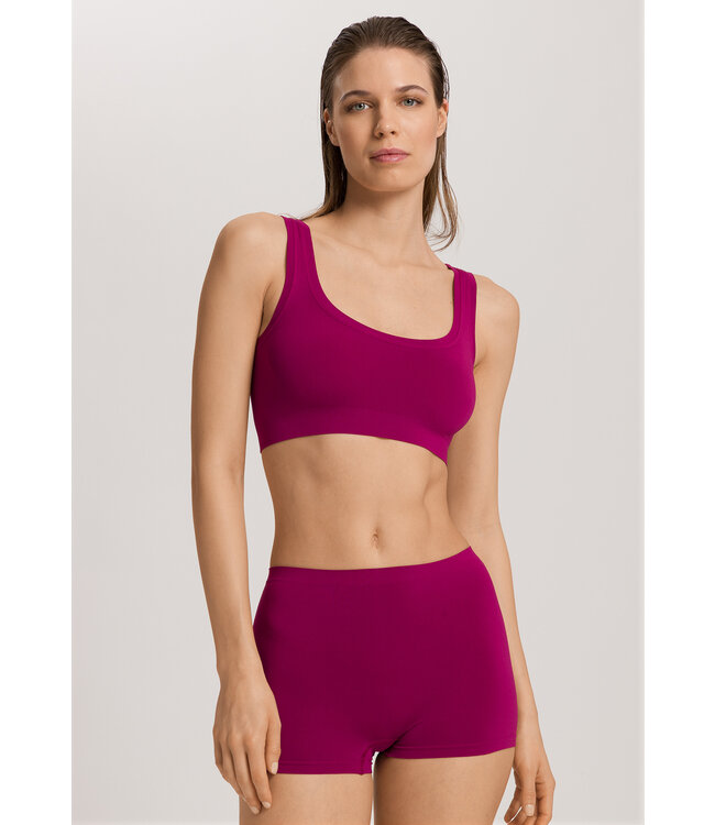 Hanro Touch Feeling Crop Top Pink Tourmaline (SALE)
