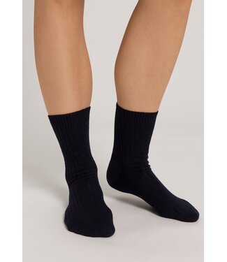 Hanro Socks Blue Lapis