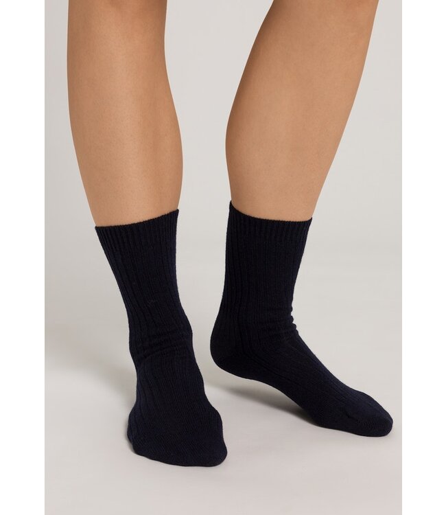Hanro Socks Blue Lapis (NEW TREND)
