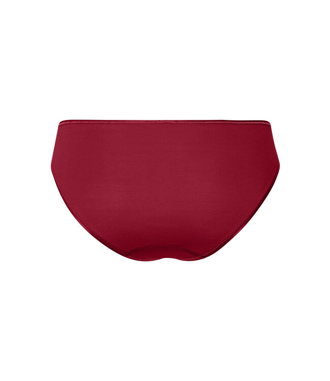 Hanro Cotton Seamless Midi Brief Red Dahlia (071626)