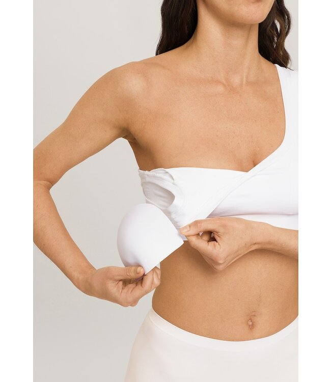 Hanro Touch Feeling Crop Top Padded White (071806)