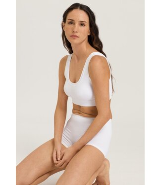 Hanro Touch Feeling Crop Top Padded White (NEW BASIC)