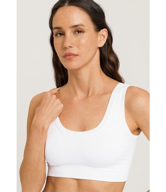 Hanro Touch Feeling Crop Top Padded White (071806)