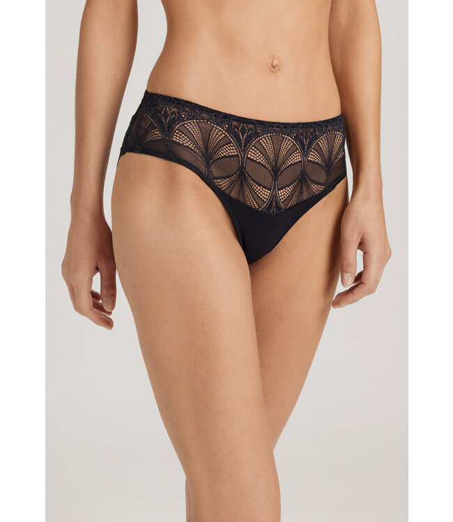 Hanro Holly Midi Briefs Black