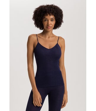 Hanro Woolen Silk Spaghetti Top Night Blue (NEW TREND)