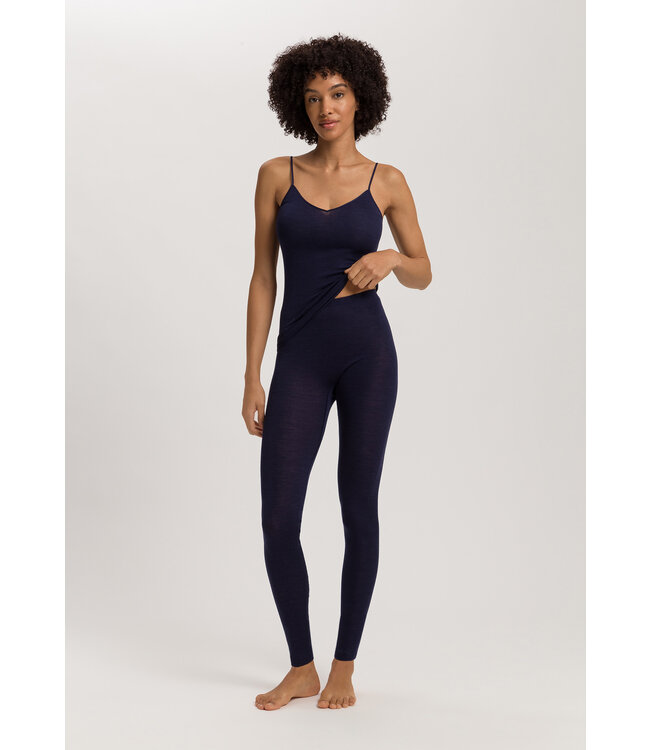 Hanro Woolen Silk Spaghetti Top Night Blue (071415)