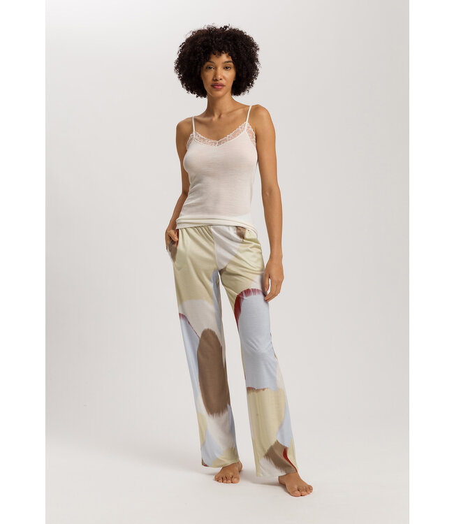 Hanro Woolen Lace Spaghetti Top Misty White (070827)