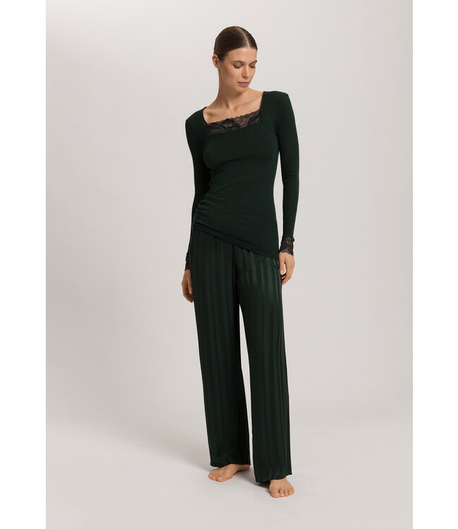 Hanro Celeste Long Sleeve Dark Malachite (070817)