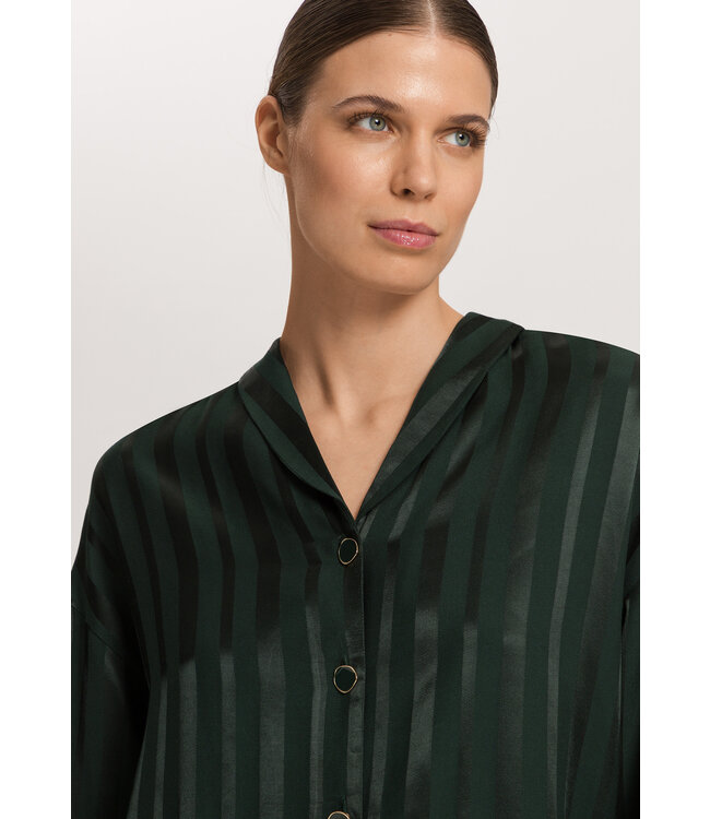 Hanro Indra Long Sleeve Shirt Dark Malachite (074758)