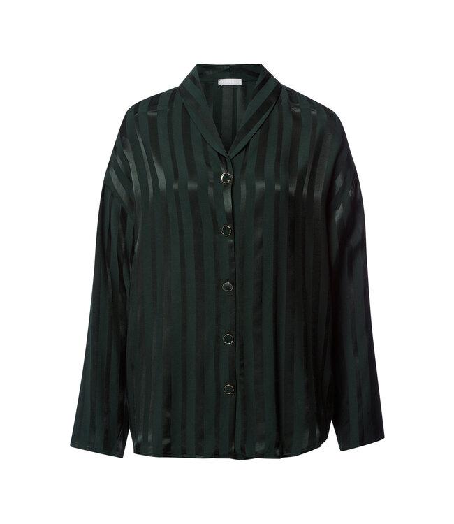 Hanro Indra Long Sleeve Shirt Dark Malachite (074758)