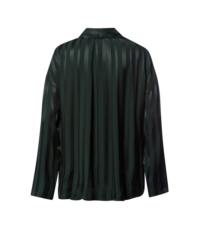 Hanro Indra Long Sleeve Shirt Dark Malachite (074758)