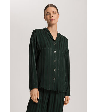 Hanro Indra Long Sleeve Shirt Dark Malachite (SALE)