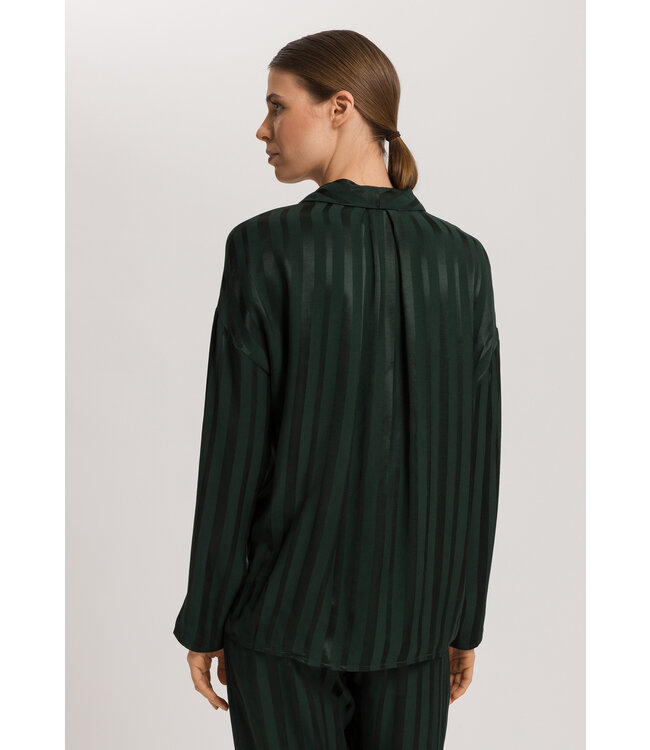 Hanro Indra Long Sleeve Shirt Dark Malachite (074758)