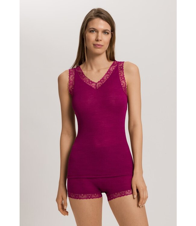 Hanro Woolen Lace Top Pink Tourmaline (070828)